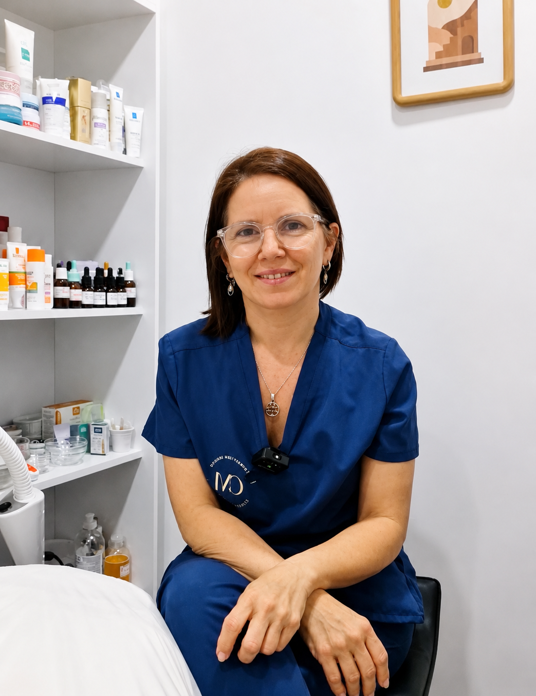 Claudia Mieres en su consultorio